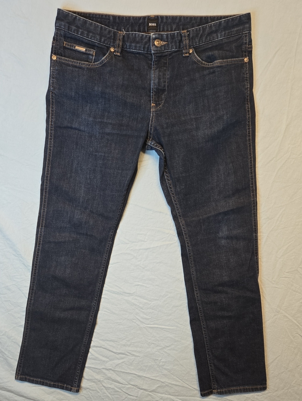 Hugo Boss Dark Indigo Slim Straight Fit Jeans